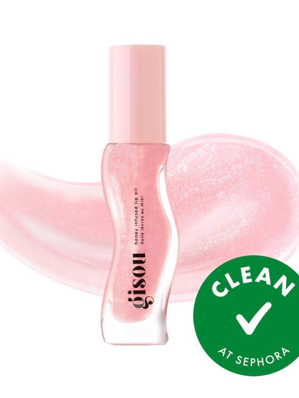 Gisou Honey Infused Lip Oil - Shimmering Pink